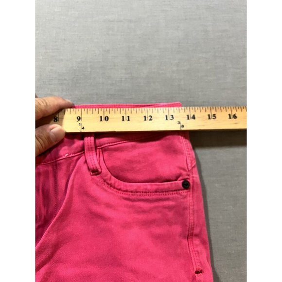 Maxime Cossoguy Jeans Womens 27‎ Pink Denim Pocketed Belted Zip Ladies 27x32 - Picture 10 of 13
